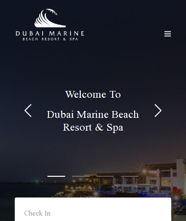 Dubai Marine<br>
Located at the beginning of the most prominent area of the city, the Jumeirah Beach Road, Dubai Marine Beach Resort & SPA is only minutes away from the Burj Khalifa and the Dubai Mall, 15 minutes from Dubai International Airport. Other exclusive shopping malls are within walking distance as well as some of the Dubai's most magnificent sightseeing locations.